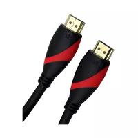 Кабель VCOM HDMI - HDMI (CG525), 1 м, 1 шт., черный/красный