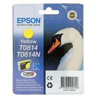 Желтый картридж для струйной печати Epson C13 T111 44 A10 (Т0814N) в блистере 760страниц