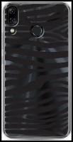 Силиконовый чехол на Asus Zenfone 5Z ZS620KL / Асус Зенфон 5Z ZS620KL Окрас зебры черный, прозрачный