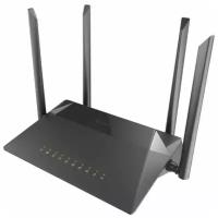 Wi-Fi роутер D-Link DIR-825/RU/R, AC1200, черный