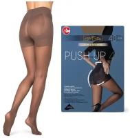 Колготки Omsa Push Up, 40 den, размер 4/L, бежевый, коричневый