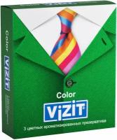 Презервативы VIZIT Color Цветные ароматизированные, 3 шт