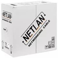 Кабель NETLAN EC-UF004-5E-PE-BK F/UTP 4 пары, Кат.5е, 100МГц, одножильный, внешний, PE -40C, черный, 305м