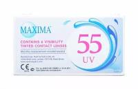 Контактные линзы на 1 месяц ношения Maxima 55UV -4.75 / 8.9 / 6 линз / асферичный дизайн оптики