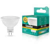 Лампа светодиодная Camelion, LED3-JCDR/830/GU5.3 GU5.3, JCDR, 3Вт, 3000К