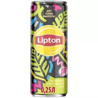 Чай Lipton Зеленый, банка, 0.25 л