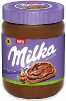 Haselnusscreme паста шоколадно-ореховая Milka, 350 г, стеклянная банка