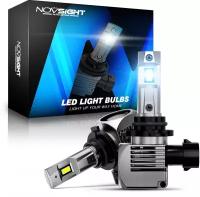 Светодиодная лампа Novsight N56 HB4 9006 цоколь P22d 90Вт 2шт 6500K 20000Лм белый свет LED автомобильная