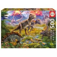 Пазл Educa Встреча динозавров (15969), 500 дет