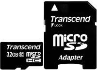 Карта памяти Transcend microSDHC Premium 200X Class 10 (20/10/MB/s) 32GB + ADP