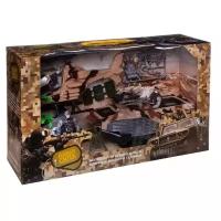 Игровой набор ABtoys Боевая сила. Военная техника с катером, лодкой, фигуркой и аксессуарами, 7 предметов