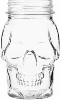 Стакан для коктейлей Fecund Череп 420мл, 66х66х150мм, прозрачное стекло