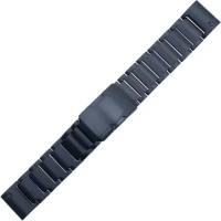 Титановый браслет для часов Garmin Fenix 5/6/7, Epix 2, QuickFit, 22мм, черный