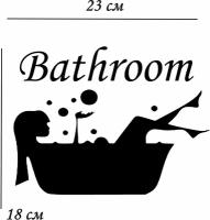 Интерьерные наклейки, Наклейка для декора интерьера - наклейка на ванную комнату