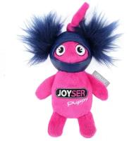 JOYSER Puppy Игрушка для собак Белка в резиновом шлеме с пищалкой S розовая, 14 см