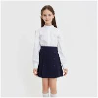 Школьная юбка Minaku, размер 128, синий