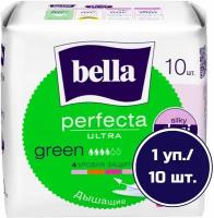 Bella прокладки Perfecta ultra green, 4 капли, 10 шт