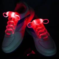 Шнурки светящиеся JY-3009 (1 светодиод, 2 режима) красные