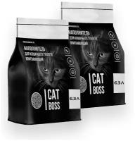 Наполнитель для кошачьего туалета впитывающий CatBoss, 12,6 л (2х 6,3л)