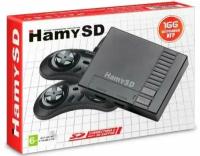 Игровая приставка 16 bit Hamy SD + 166 встроенных игр + 2 геймпада (Черная)