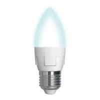 светодиодная лампа свеча Белый дневной 7W UL-00004295 LED-C37 7W/4000K/E27/FR/DIM PLP01WH Диммируемая Яркая