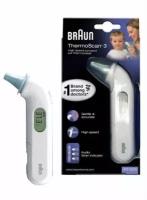 Ушной термометр Braun ThermoScan3 IRT3030, белый