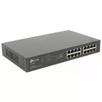 TP-Link TL-SG1016PE. Easy Smart гигабитный 16-портовый коммутатор PoE, 16 портов 10/100/1000 Мбит/с, 8 портов PoE+, поддержка стандарта 802.3af/at, общий бюджет PoE: 110Вт