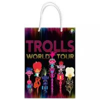 Подарочный пакет ND Play "Trolls", дизайн 4, большой, 220х310х100 мм (287174)