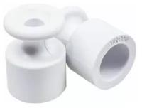 Изолятор ОП пластик бел. (уп.100шт) Bironi B1-551-21-100