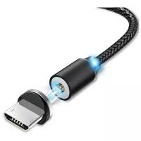 Магнитный кабель USB - micro USB, чёрный