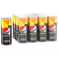 Напиток сильногазированный Pepsi Манго 0,33л х 12шт