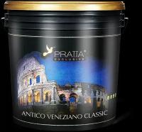 Декоративное покрытие PRATTA ANTICO VENEZIANO CLASSIC венецианская штукатурка—зеркально-глянцевая (Light супер белая) 6 кг