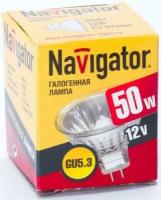 Лампа галогеновая низковолт 50W D=51 94204 МR16-50-12-GU5.3 12V NAVIGATOR