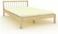 Двуспальная кровать "Берёзка 19" без покрытия, 120x190 см, ORTMEX