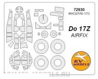 72930KV Окрасочная маска Do-17Z + маски на диски и колеса для моделей фирмы AIRFIX
