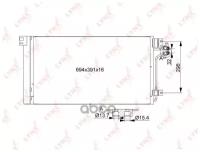 Радиатор кондиционера с осушителем, RC0524 LYNXauto RC-0524