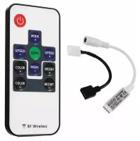 Ecola LED strip RGB RF mini controller 6A 72W 12V (144W 24V) с переходником и радиопультом управления