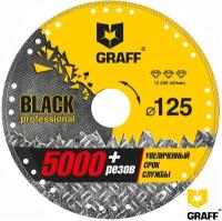 Graff Отрезной алмазный диск по металлу 125 мм Black для УШМ Gddm125b / black125