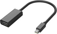 Переходник адаптер GSMIN B67 Mini DisplayPort (M) - HDMI (F) конвертер для монитора, видеокарты, проектора, 0.2 м, 1080p, 60 Гц (Черный)