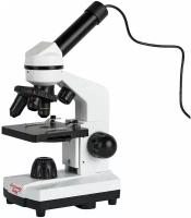Биологический школьный учебный оптический микроскоп Микромед Эврика 40х-1600х (вар. 2) с видеоокуляром
