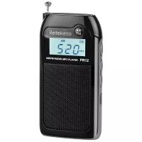 Карманный мини радиоприемник с mp3 Retekess PR12 black