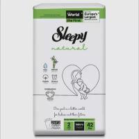 Подгузники Sleepy Natural Jumbo Mini 2 42шт (3-6кг.)