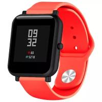 Ремешок DF для Xiaomi Amazfit Bip/Bip S/Realme Watch/Galaxy Watch 3 1,2 Red