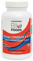 BioFoods, Omega Complex 3-6-9, Омега 3-6-9, витамины для кожи волос ногтей, 90 капсул