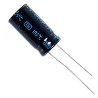 Capacitor / Конденсатор электролитический 2200x10 (10x21) TK Jamicon 105C