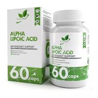 NaturalSupp Альфа липоевая кислота / Alpha lipoic acid / 60 капсул