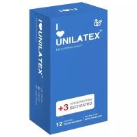 Презервативы Unilatex Natural Plain 12+3 шт., классические