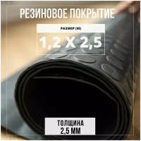 Резиновое покрытие напольное в рулоне Premium Grass 1,2х2,5 м. Резиновая дорожка "Монетка"