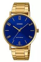 Наручные часы CASIO Collection, золотой, синий