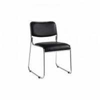 Стул для посетителей Easy Chair 802 VP к/з черный, без подл, хром